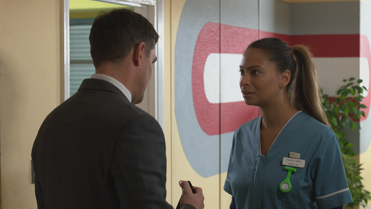 BBC One Doctors, Series 20, Lust for Life, "I think you owe me a