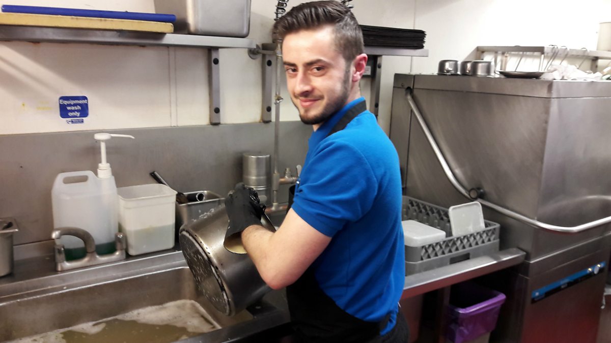 BBC World Service The Food Chain, The pot washers, A restaurant's