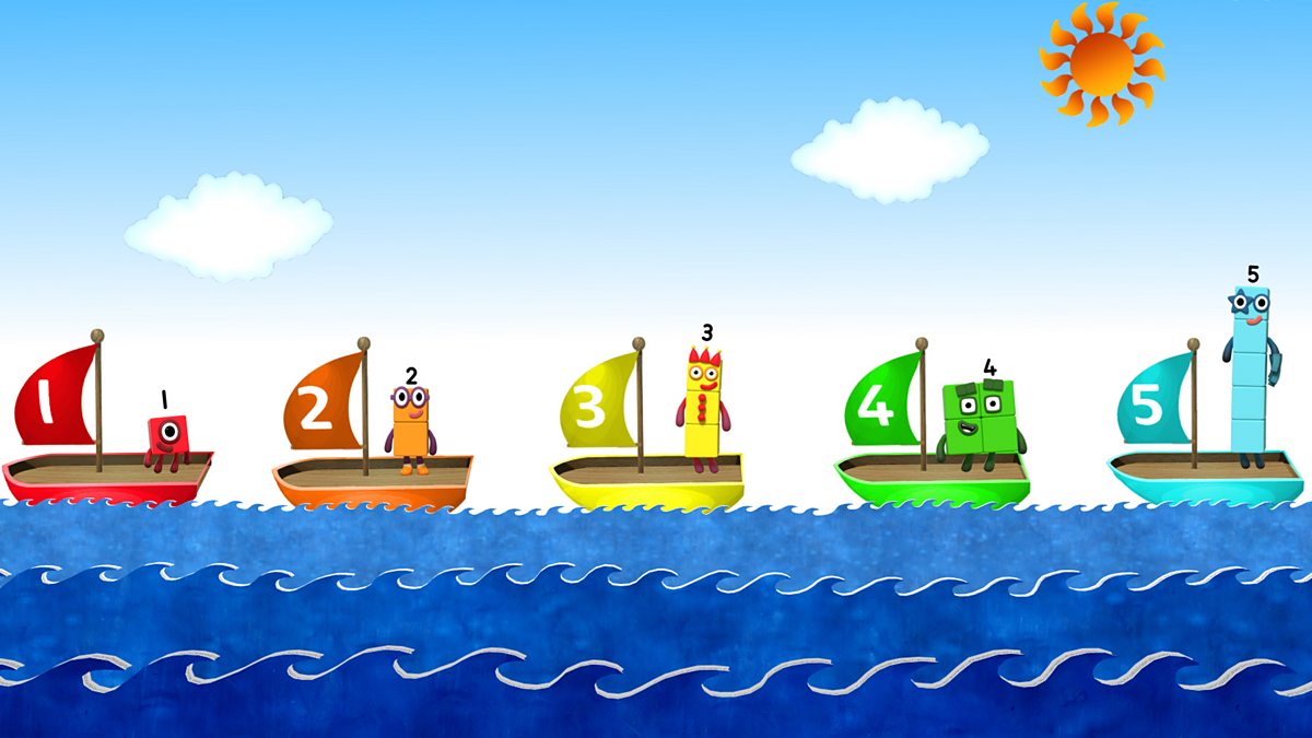 Numberblocks - Numbersongs: Five Little Boats - BBC iPlayer