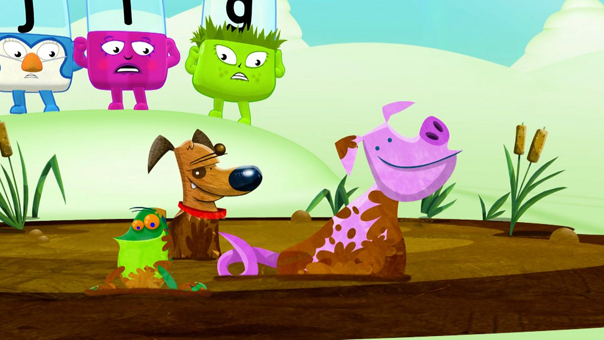 Alphablocks - Series 3: 7. Frog on a Dog - Signed - BBC iPlayer