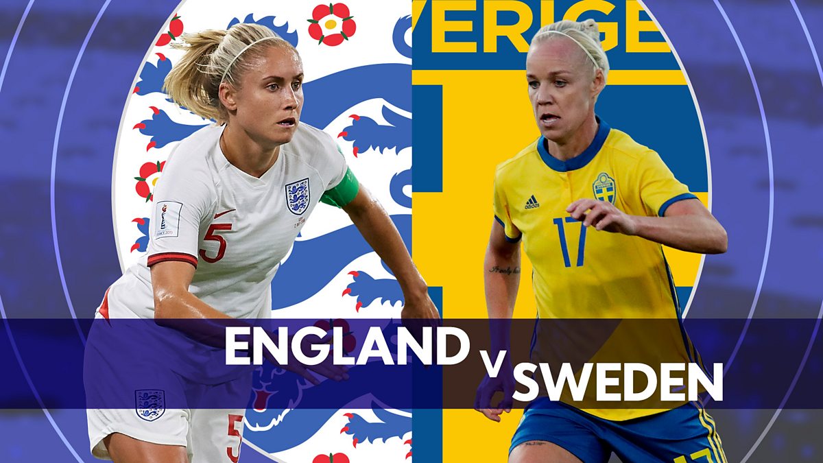 BBC Sport FIFA Women's World Cup, 2019, England v Sweden with 5