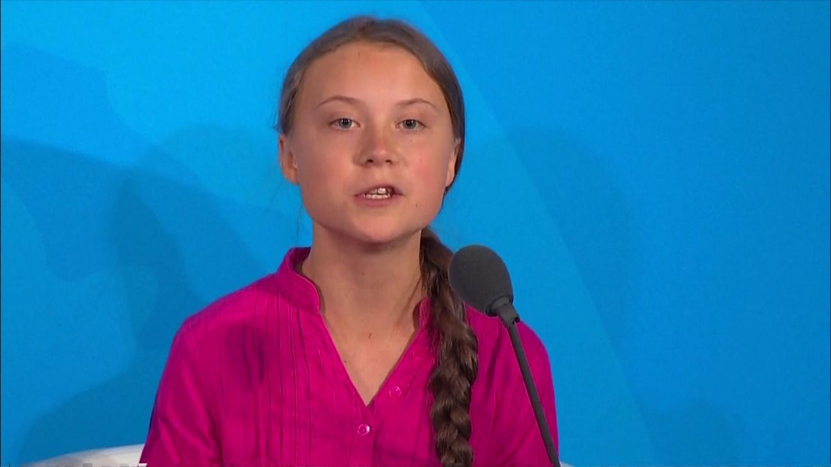 BBC World Service - BBC OS, Greta Thunberg Gives Emotional Speech At UN ...