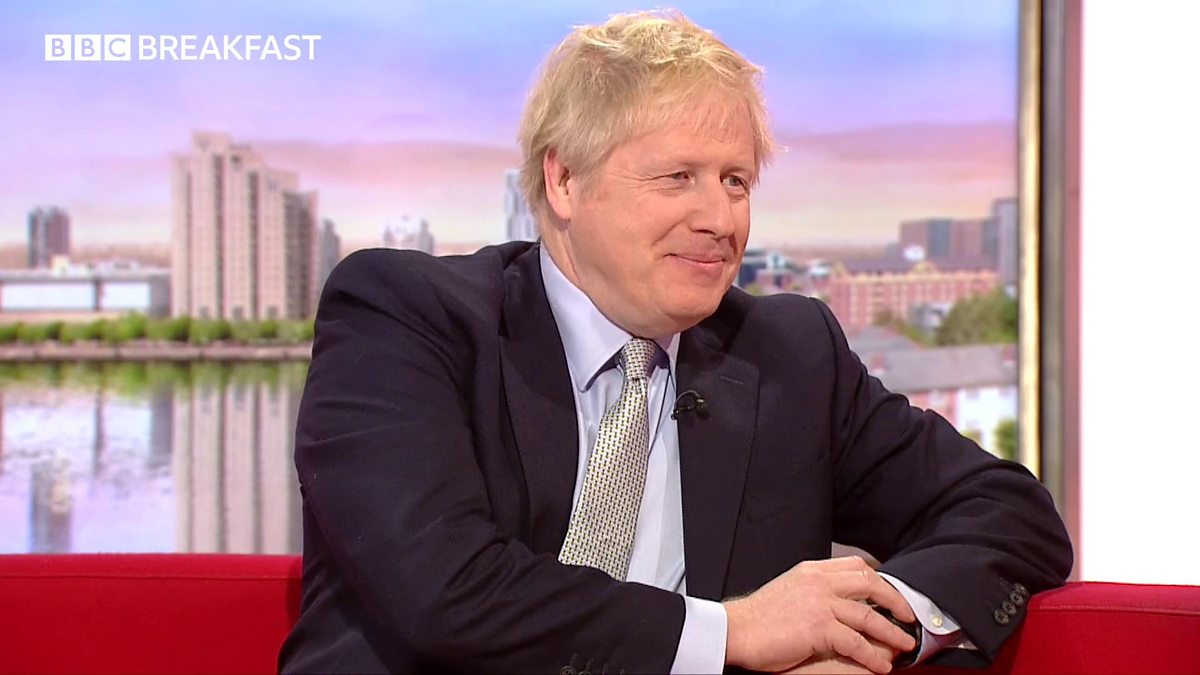 BBC One Breakfast, Boris Johnson on the BBC Breakfast sofa
