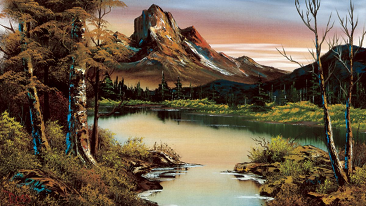 bob ross brown mountain