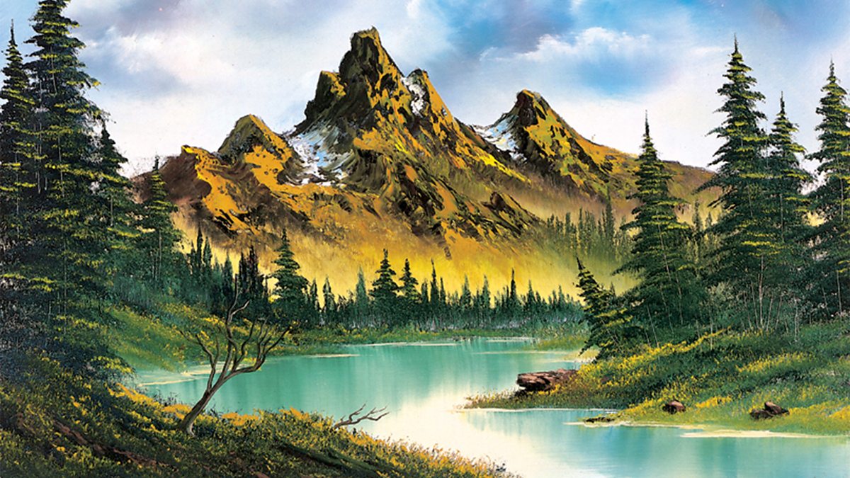 bob ross brown mountain