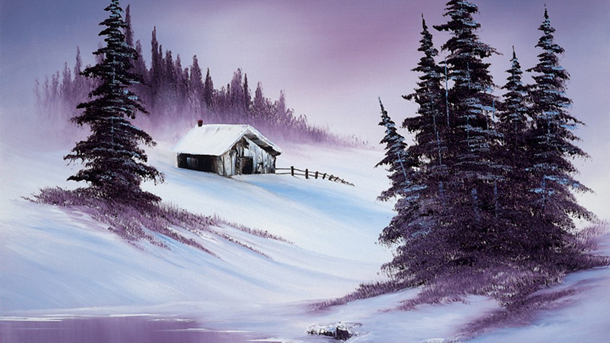 bob ross splendor of winter