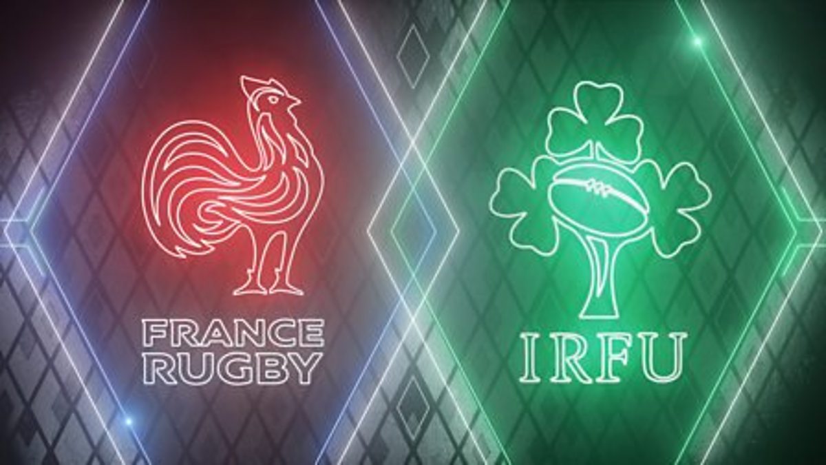 BBC Sport Six Nations Rugby, 2020, France v Ireland uninterrupted