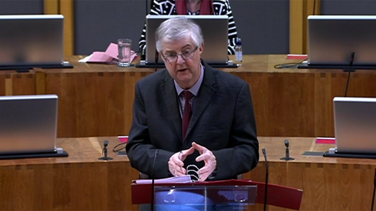 BBC Parliament - Welsh First Minister's Questions, 15/12/2020