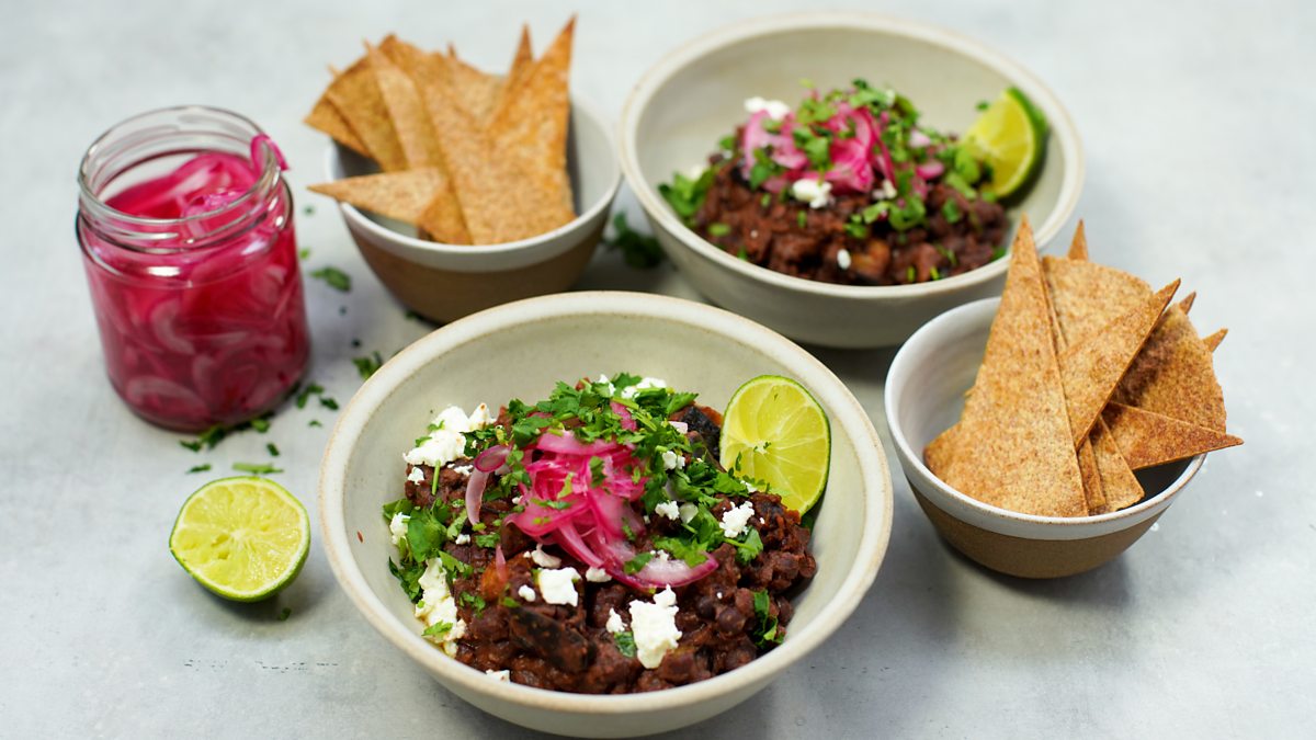 BBC BBC Food, Aubergine and black bean bowl