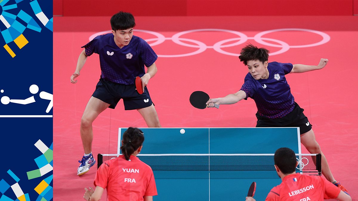 BBC Sport Olympics, 2020, Day 3 Table Tennis Replay