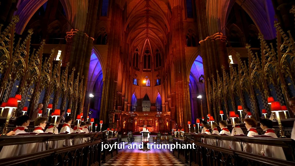 BBC One Songs of Praise, Christmas at Westminster Abbey, Hymn O Come