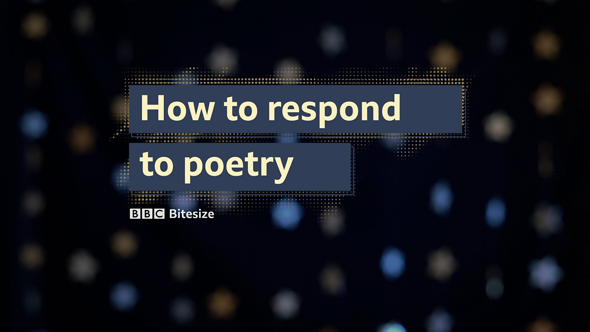 writing poetry bbc bitesize
