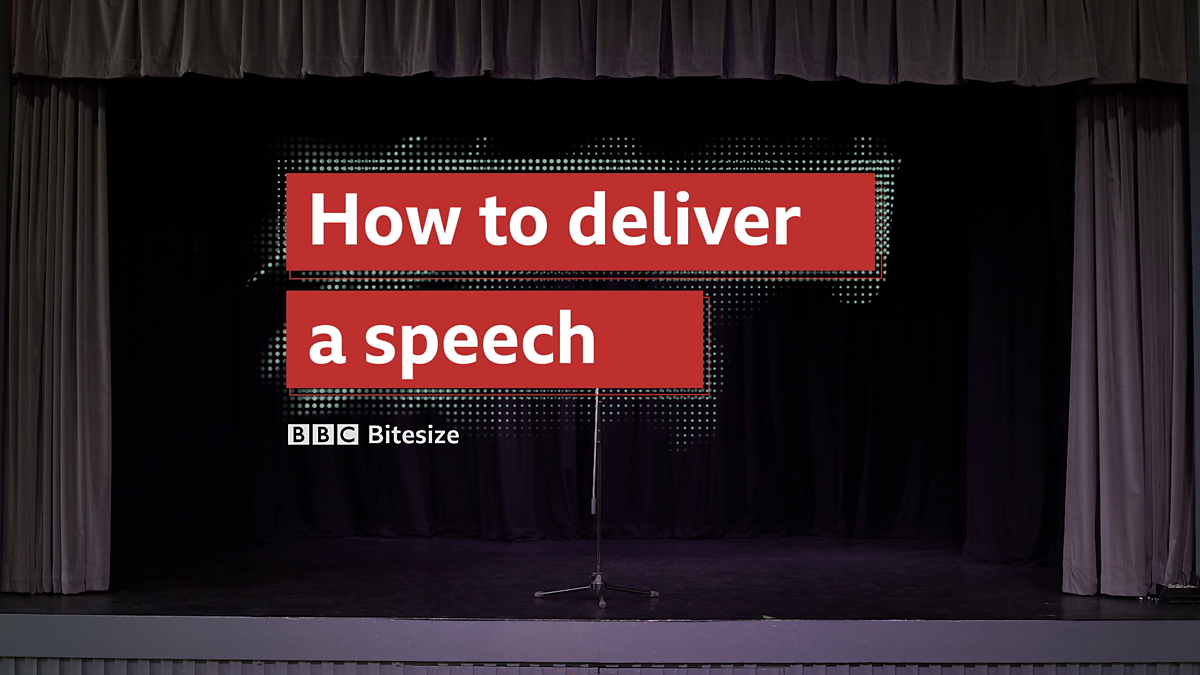 bbc bitesize english speech writing