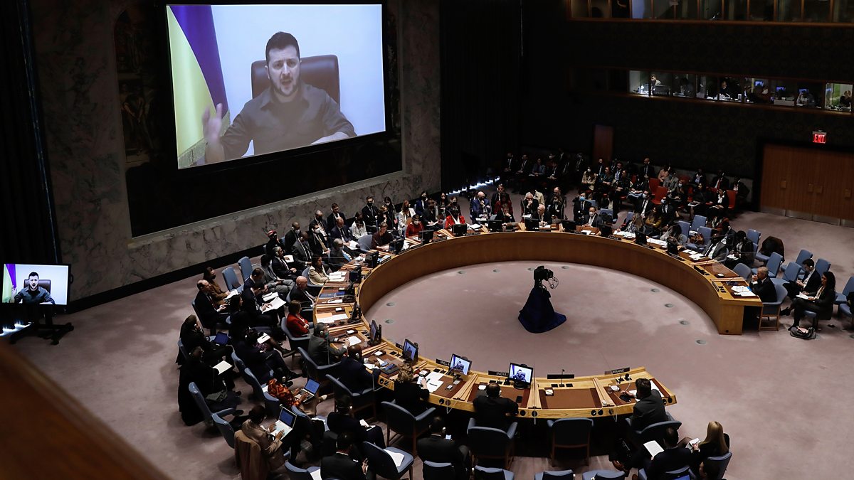 BBC Radio 4 The World Tonight, Zelenskiy speaks at UN Security Council