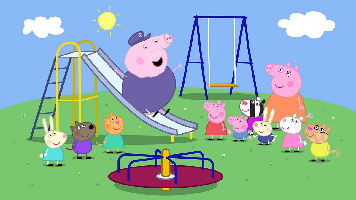 BBC ALBA Peppa, Series 3, Grandpa At The Playground/Pappa Muc anns an