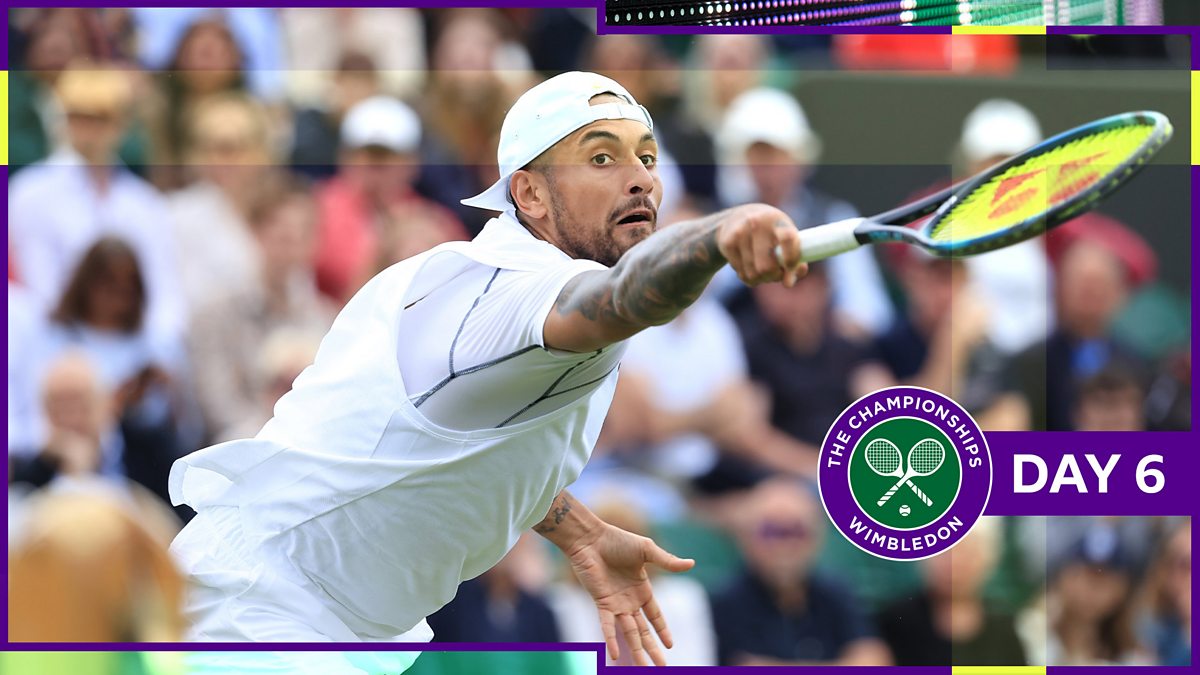 BBC Sport - Wimbledon, 2022 Live, Kyrgios and Tsitsipas in action