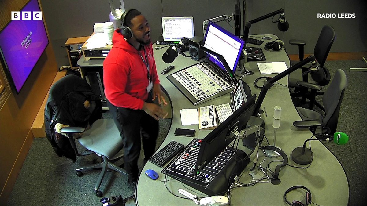 BBC Radio Leeds Sanchez Payne, Sanchez shows us his moves!