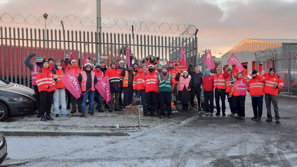 BBC Radio Ulster The Nolan Show, 15/12/2022, Postal workers’ union CWU say multiple lorries