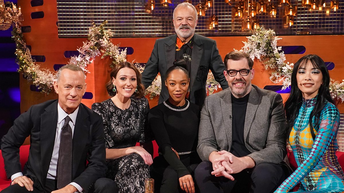 With Tom Hanks, Naomi Ackie, Suranne Jones, Richard Osman and singer Rina S...