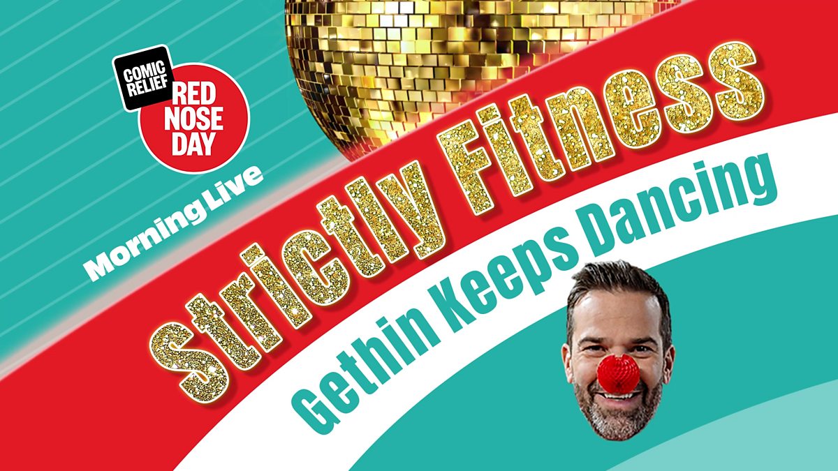 BBC One Morning Live Gethin Jones Keeps Dancing For Red Nose Day!