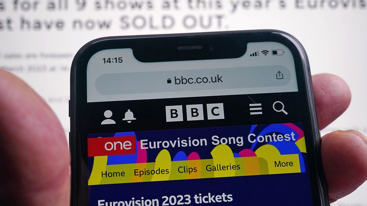 BBC Getting tickets to the Eurovision grand final