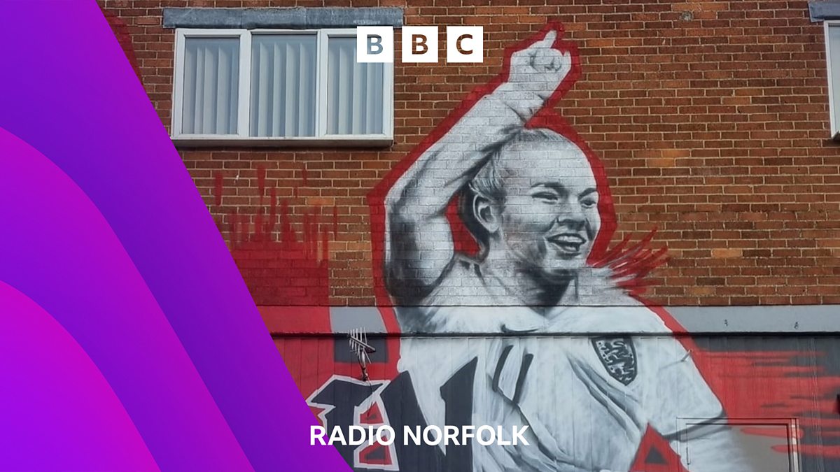 BBC Radio Norfolk - Chris Goreham, Mural Of Lioness Lauren Hemp Unveiled