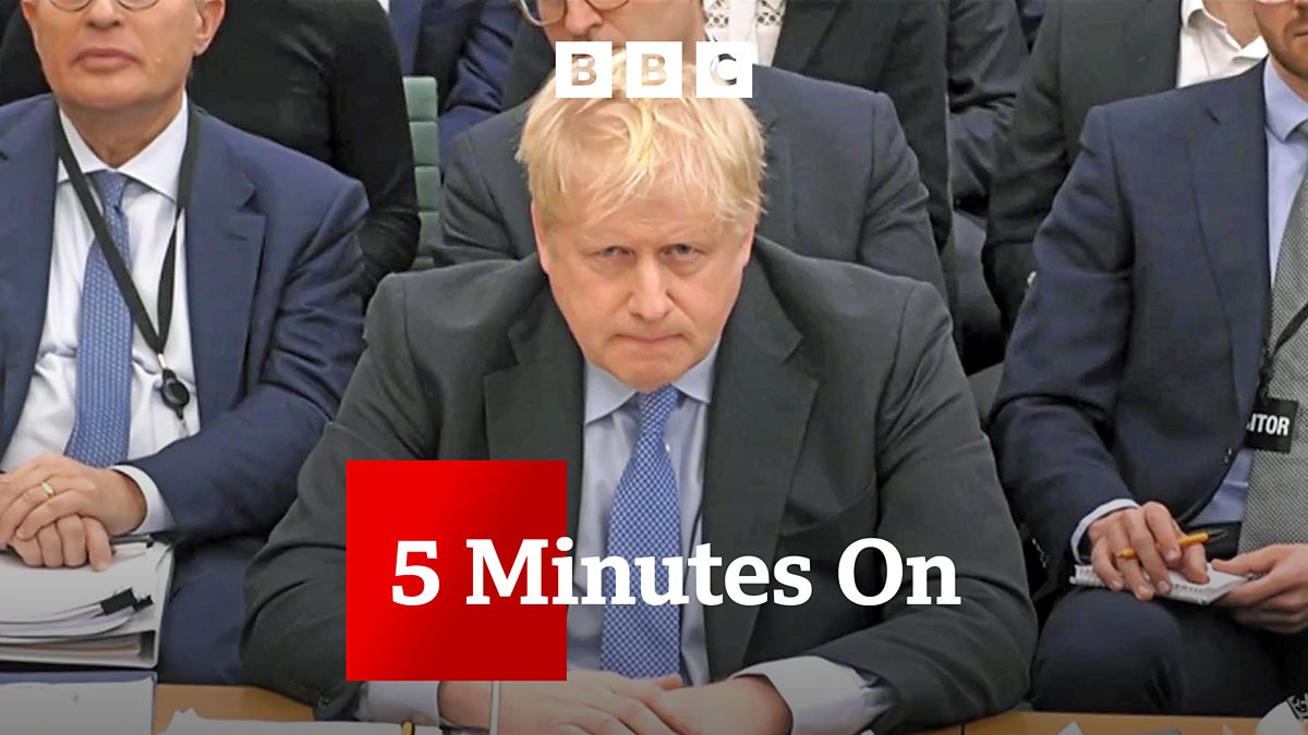 BBC News 5 Minutes On, Boris Johnson and the Partygate hearing what