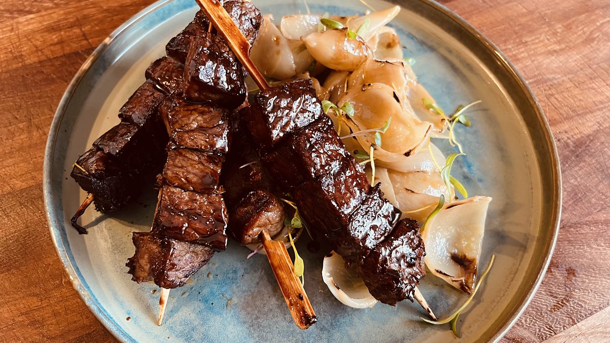 BBC Radio Ulster Cooking with Paula McIntyre, Whiskey glazed beef kebabs