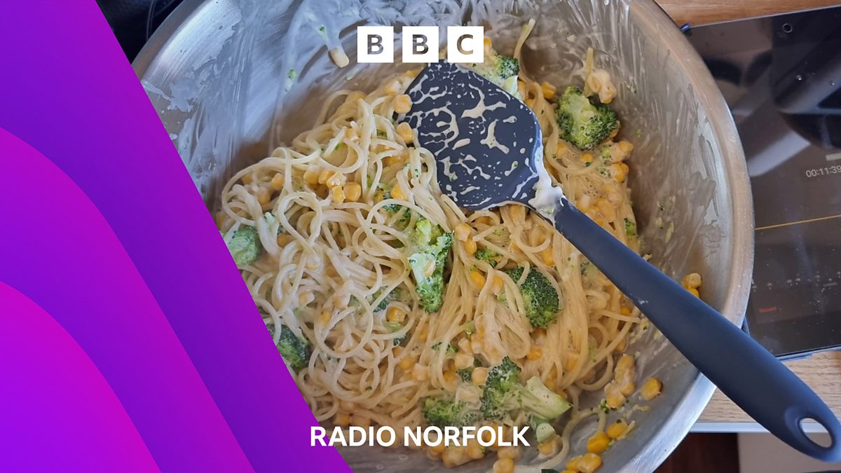 BBC Radio Norfolk Chris Goreham, Cheap eats Pasta, broccoli, cheese