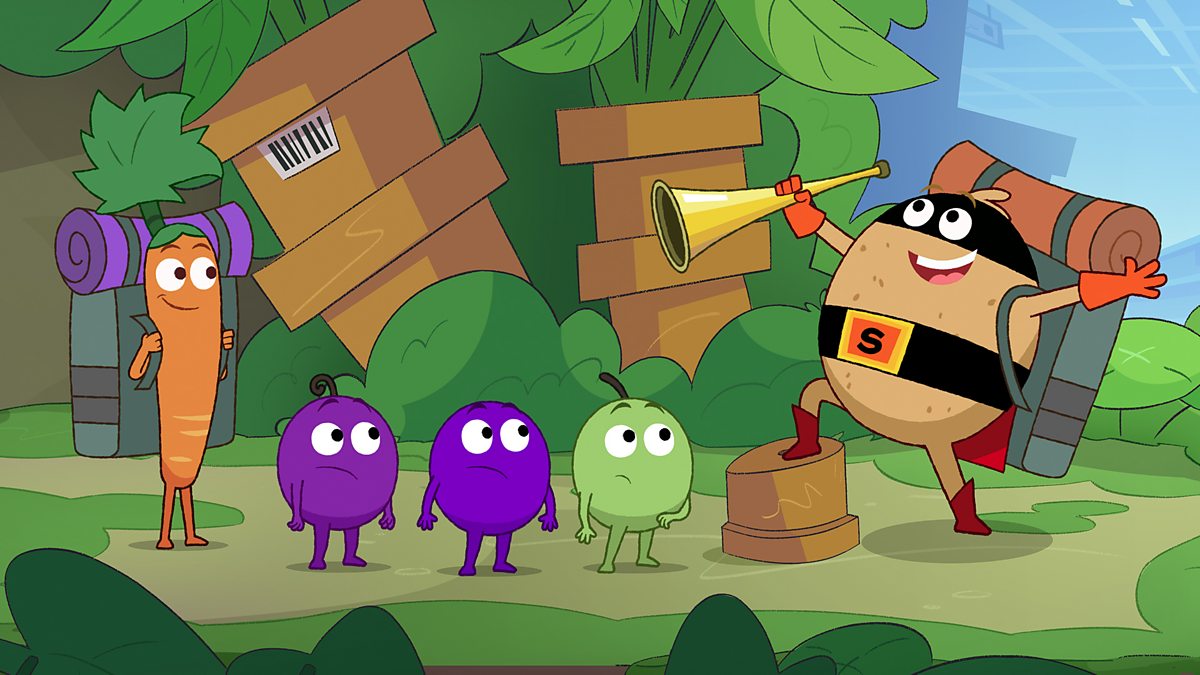 Supertato - Series 2: 2. Grape Kids Super Camp - Audio Described - BBC ...