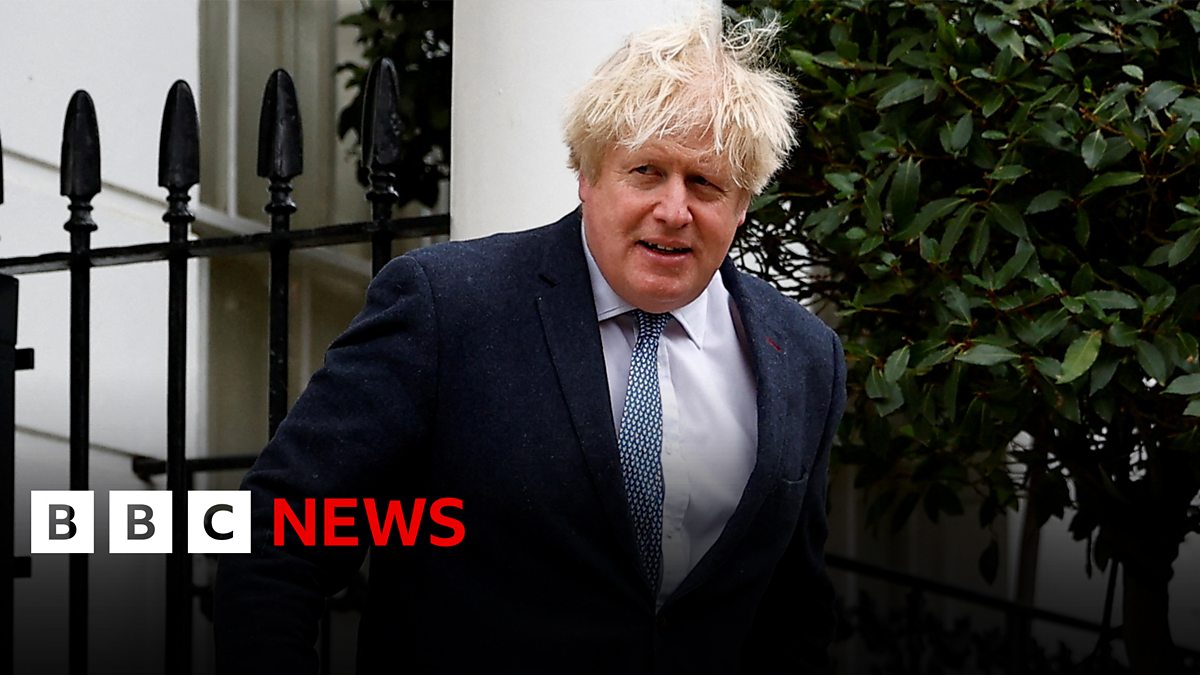 BBC News Boris Johnson resigns as MP