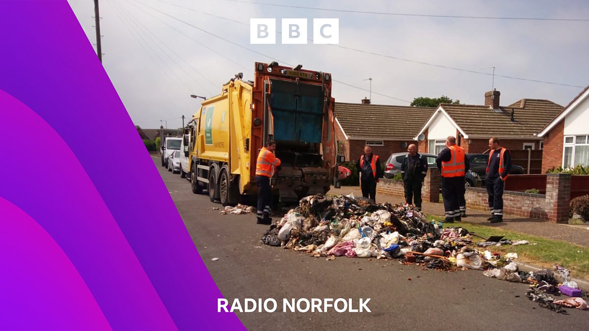 BBC Radio Norfolk Chris Goreham, Bin lorry fire started by vape battery
