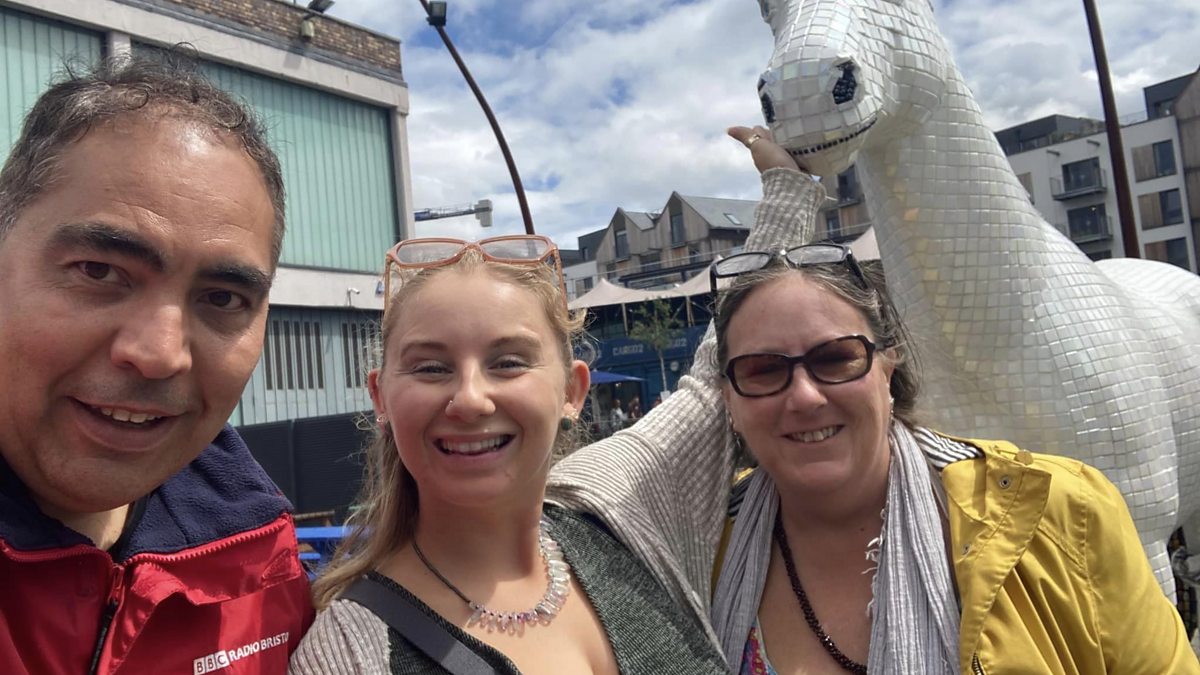 BBC Radio Bristol Martin Evans, Martin live with Weston litter pickers