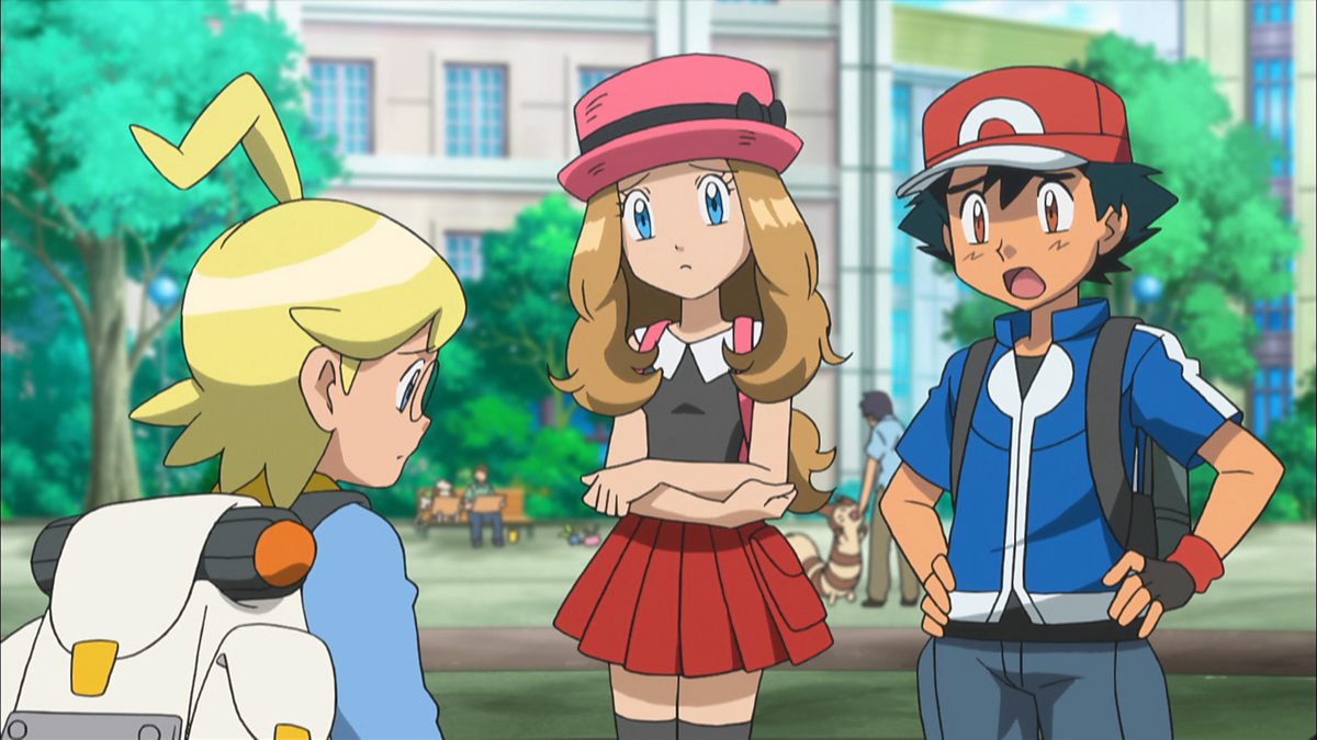 Pokémon XYZ kalos family. ASH, Serena, Clemont, and Bonnie