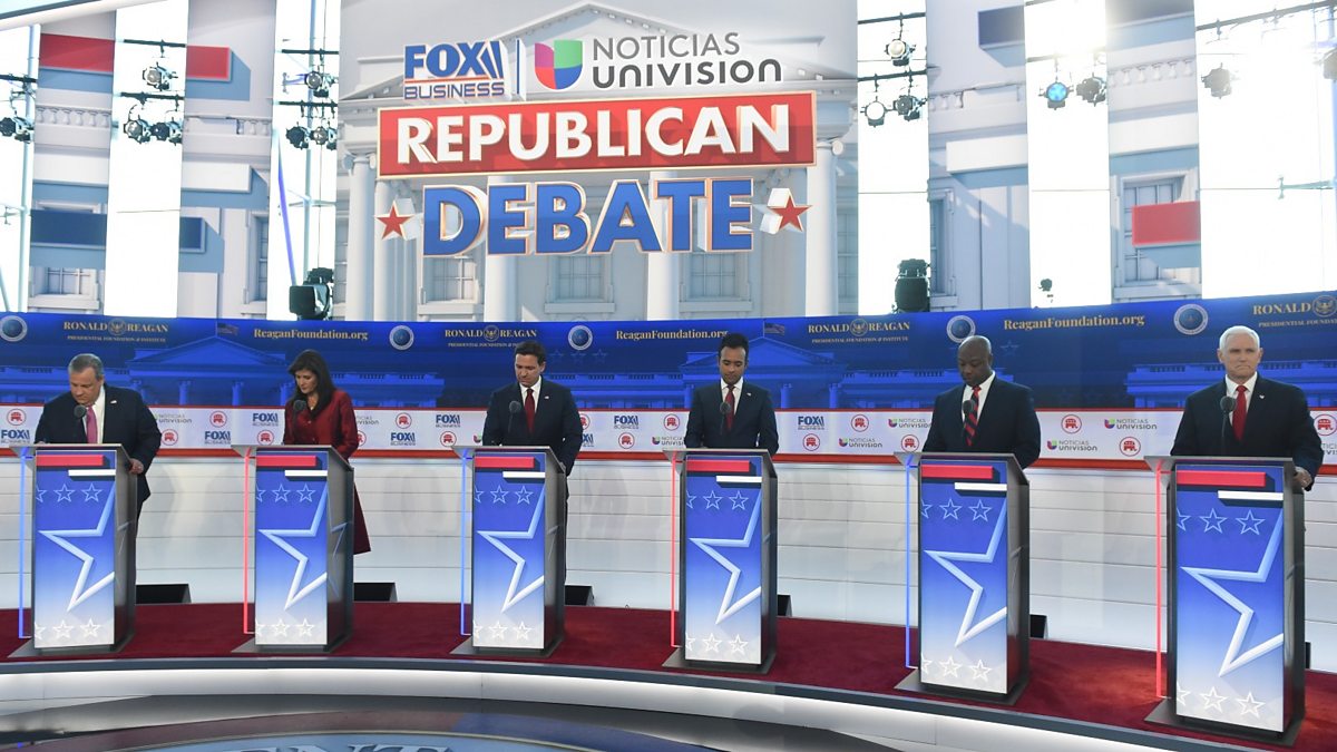 BBC World Service - Newsday, Republican debate: Rivals turn on absent ...