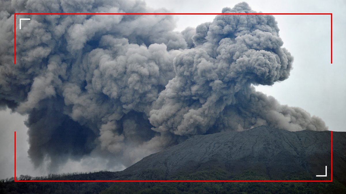 Bbc News On Camera In The News Volcano Eruption