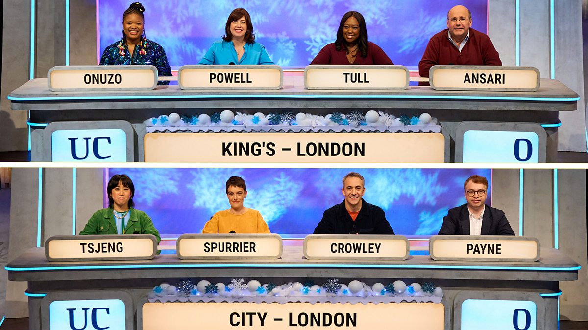 BBC Two University Challenge, Christmas 2023, Episode 1