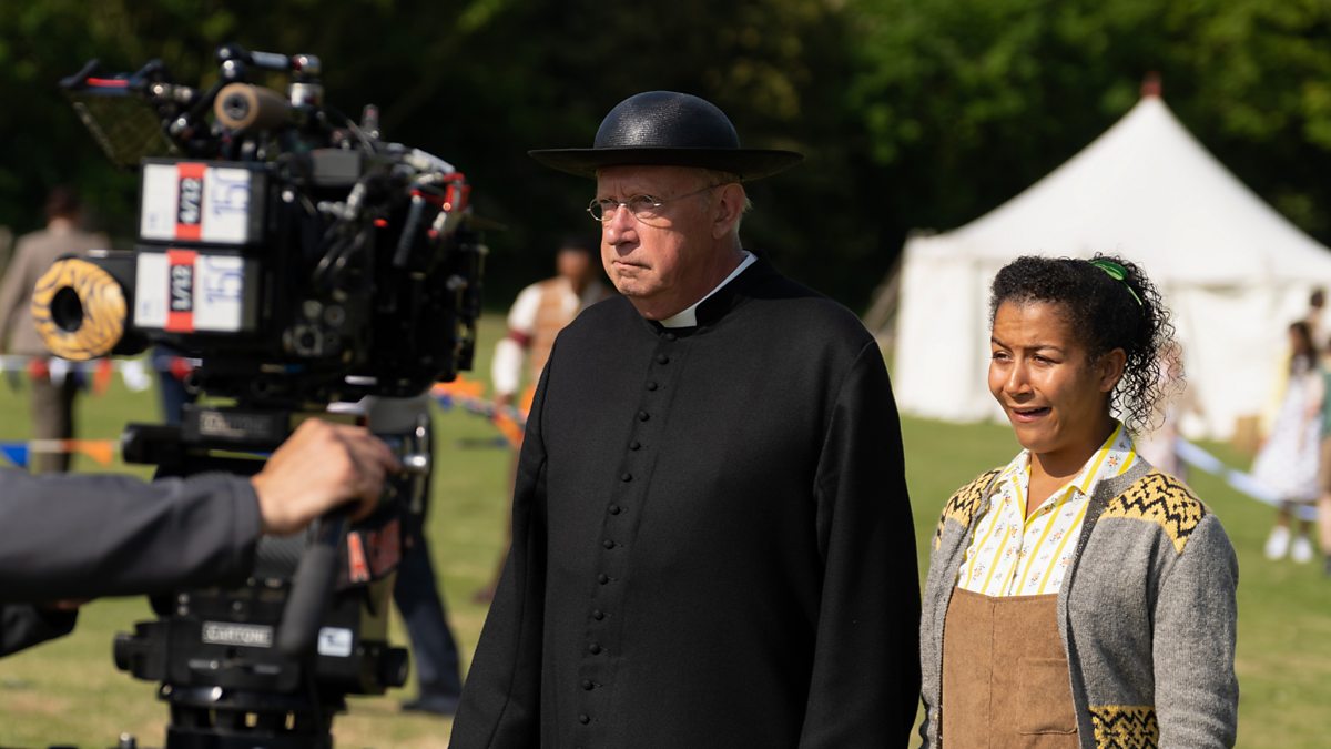 Bbc One Father Brown Behind The Scenes Series The Olimpicks Comes To Kembleford