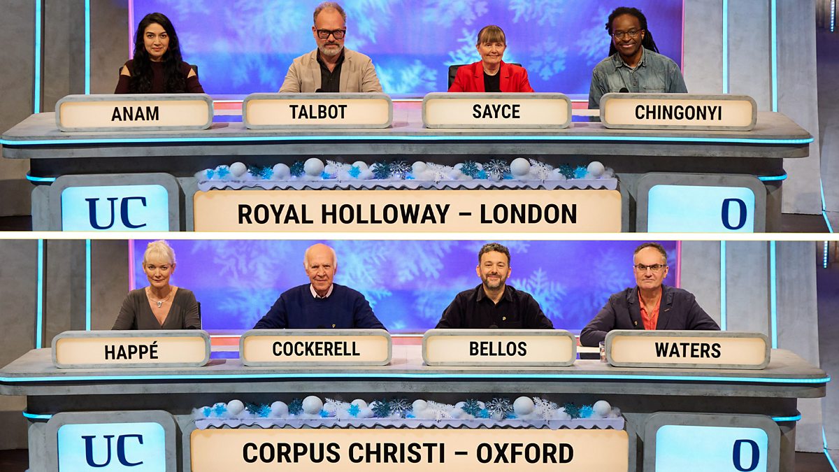 BBC Two University Challenge, Christmas 2023, Episode 7