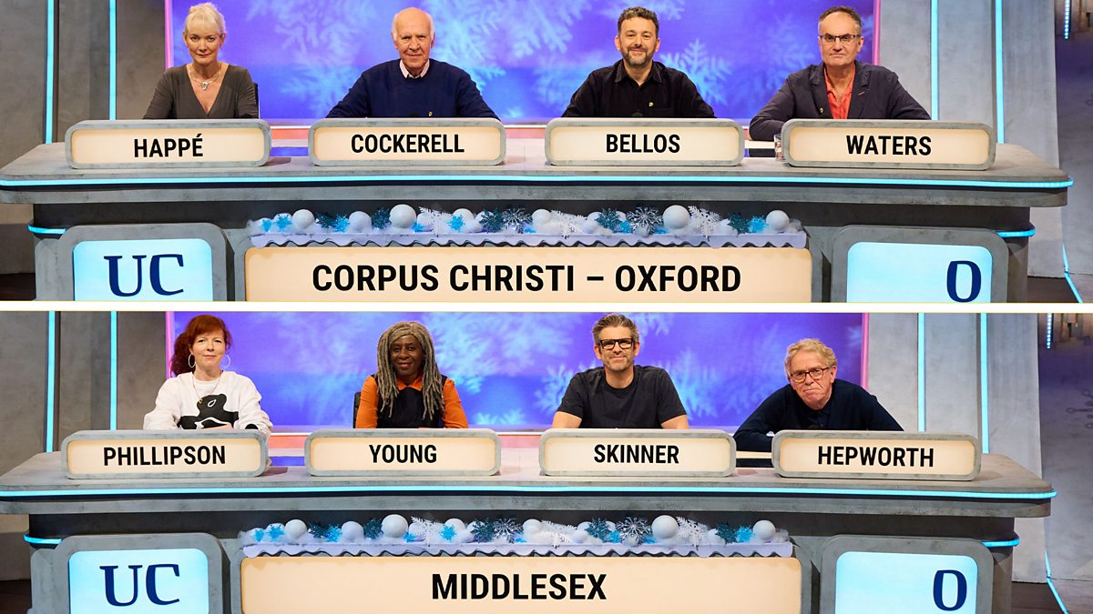 University Challenge Christmas 2023 Episode 9 BBC iPlayer