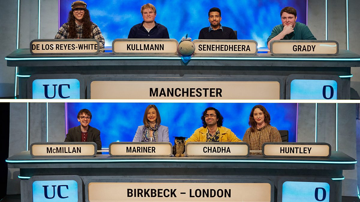 BBC Two University Challenge, 2023/24, Manchester v Birkbeck