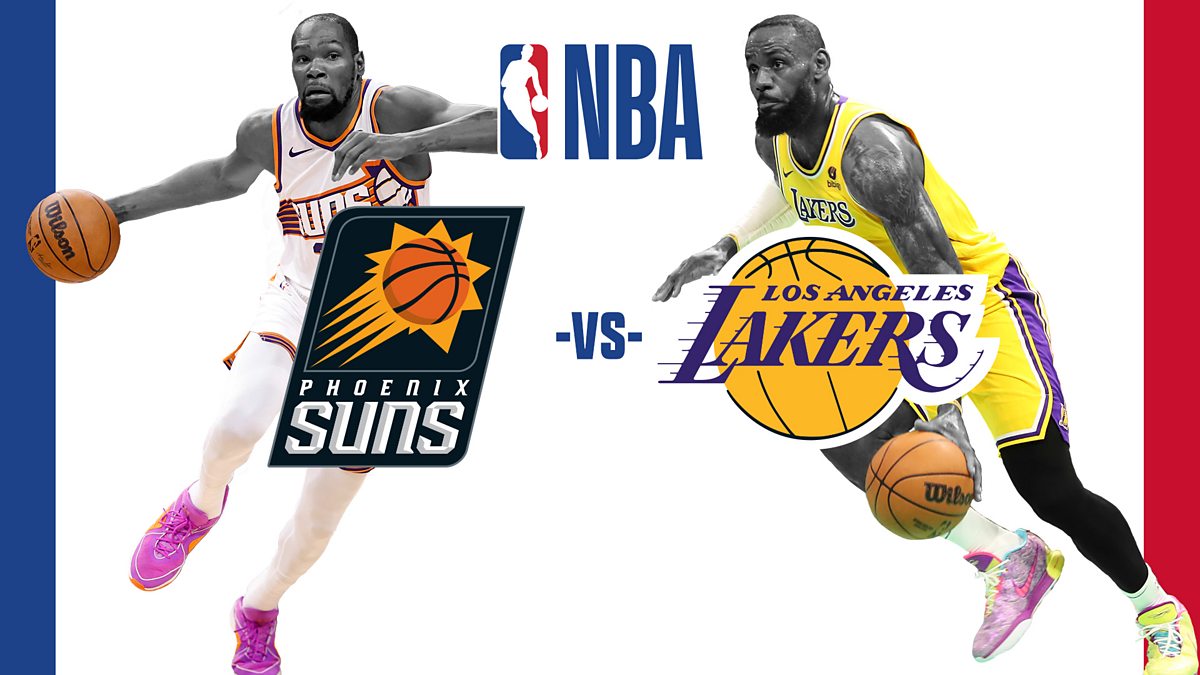 BBC Sport NBA, 2024, Phoenix Suns v Los Angeles Lakers