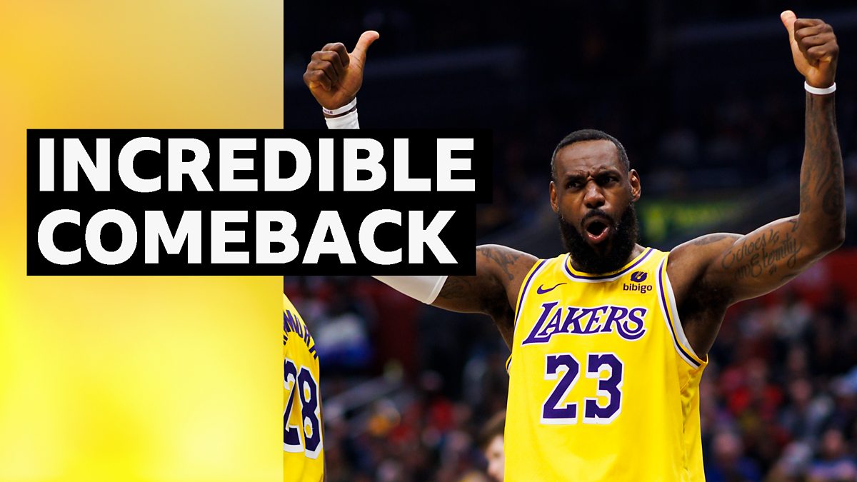 BBC Sport - US Sport, NBA, James Stars As Lakers Overcome 21-point Deficit