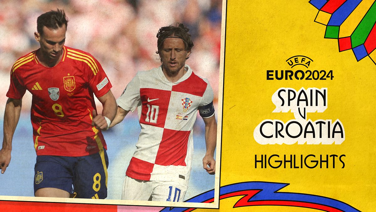 BBC iPlayer Euro 2024 Group Stage Spain v Croatia Highlights