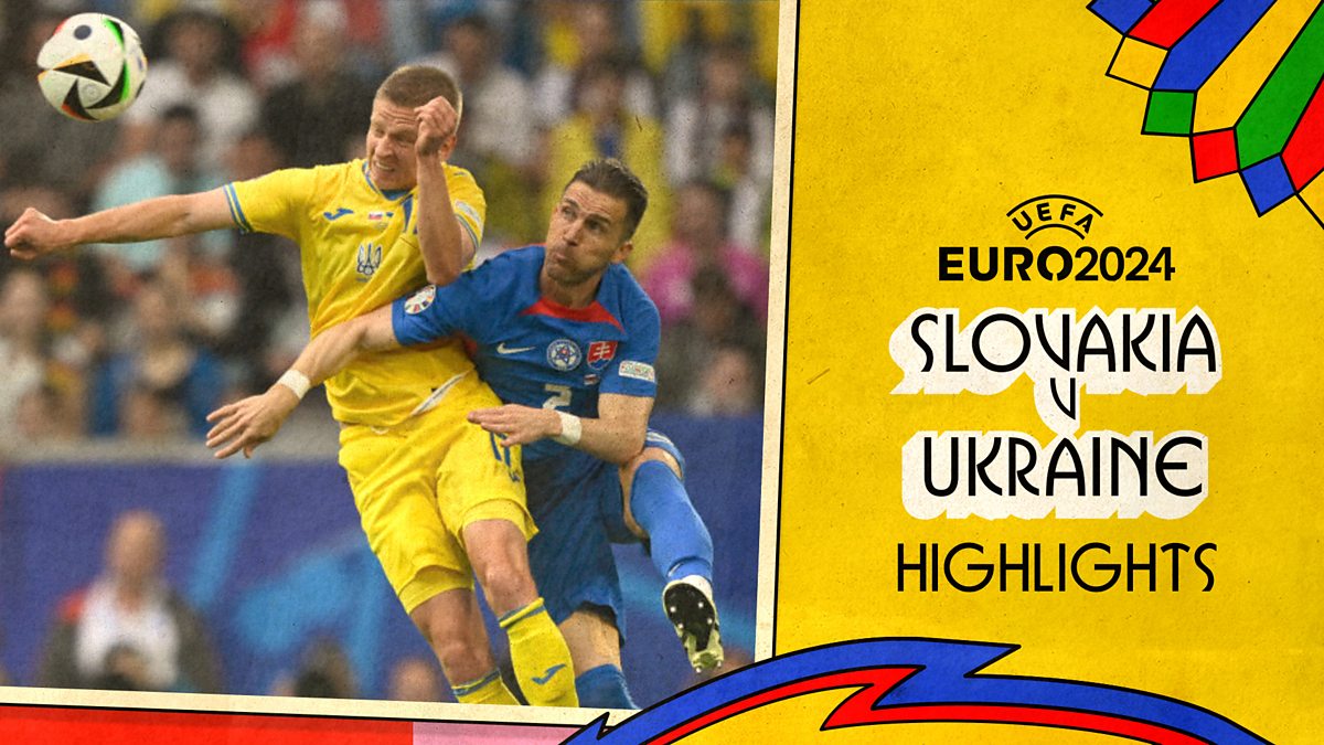 BBC Sport Euro 2024, Group Stage, Slovakia v Ukraine Highlights