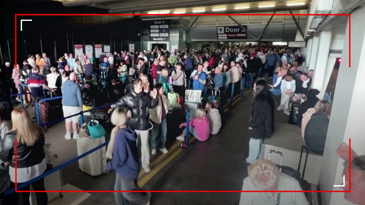 BBC News - On Camera, In the News, Manchester Airport Chaos