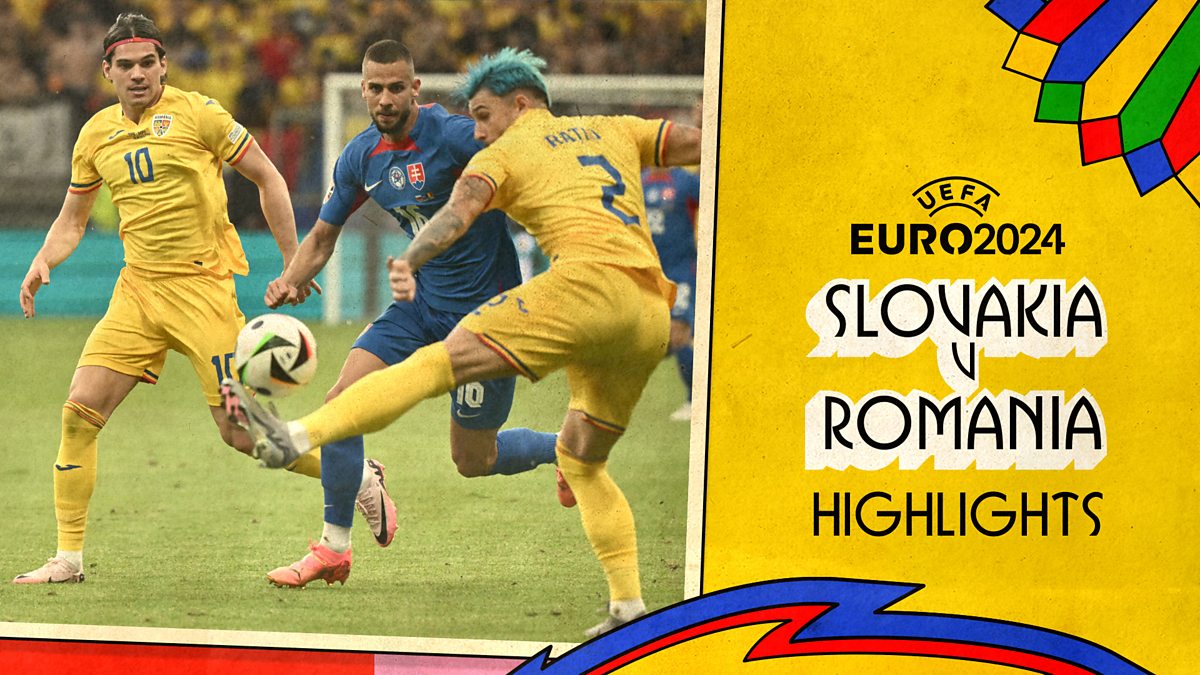 Euro 2024 Group Stage Slovakia v Romania Highlights BBC iPlayer