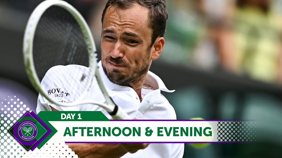 BBC Sport Wimbledon, 2024, Day 1, Afternoon and Evening