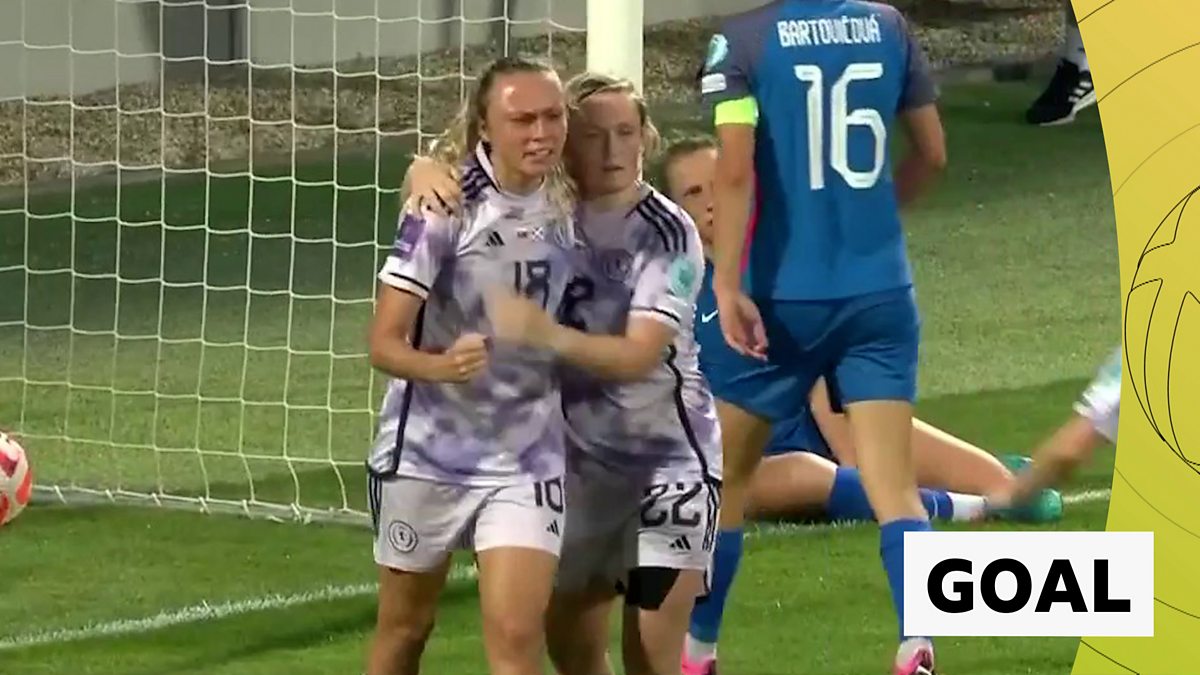 Watch: Emslie bundles Scotland ahead in Slovakia