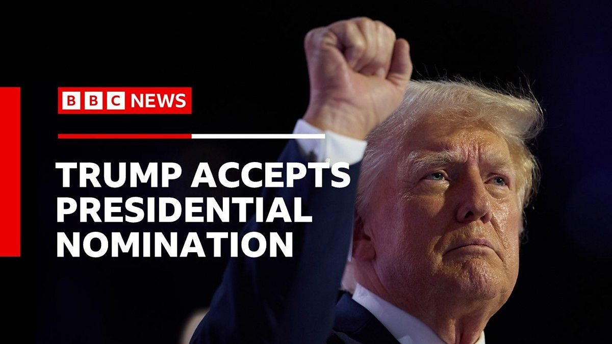 BBC News - Trump Accepts Republican Nomination